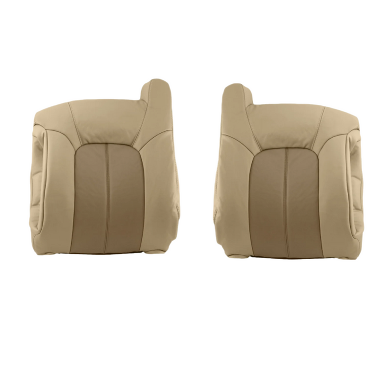 2001 2002 GMC Yukon Denali XL SLT SLE Leather Replacement Seat Cover 2 tone Tan: Choose From Variations - Auto Seat Replacement