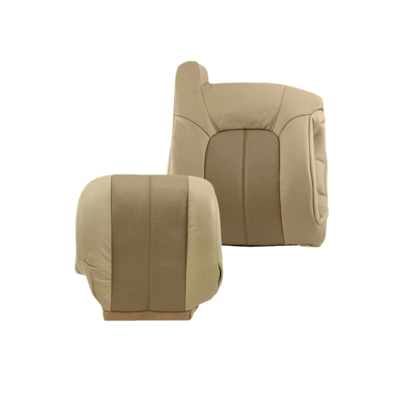 2001 2002 GMC Yukon Denali XL SLT SLE Leather Replacement Seat Cover 2 tone Tan: Choose From Variations - Auto Seat Replacement
