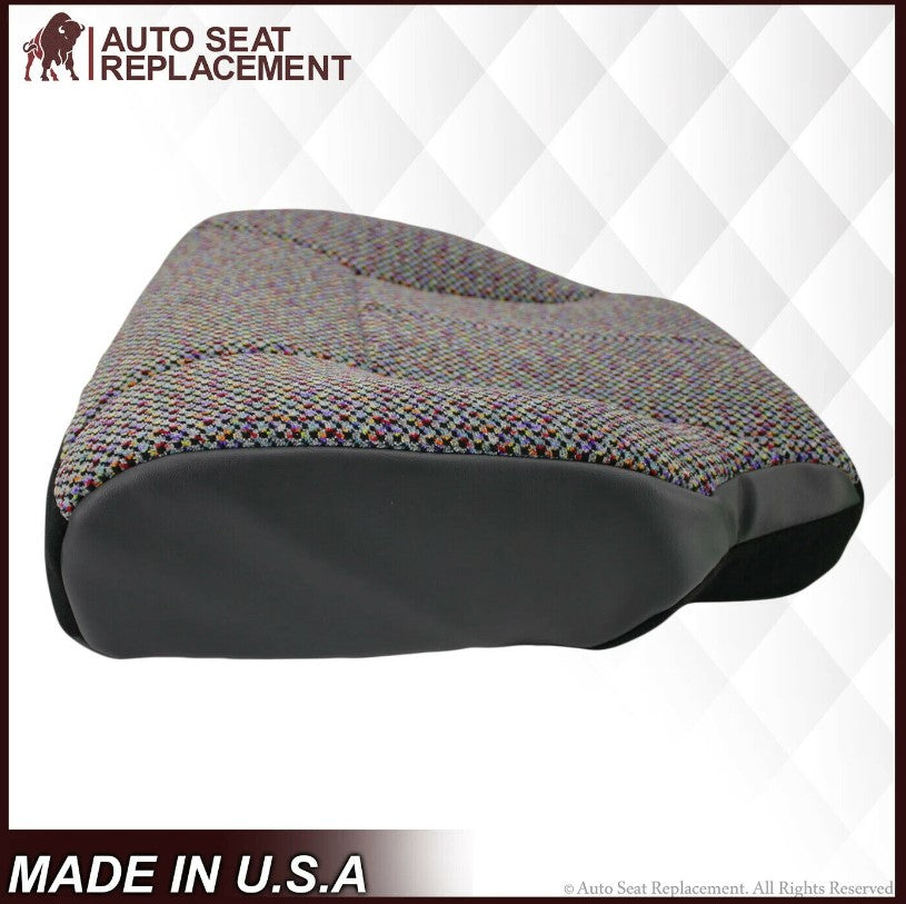 1998-2002 Dodge Ram Driver Bottom Cloth Seat Cover Dark Gray SINGLE CAB ONLY - Auto Seat Replacement