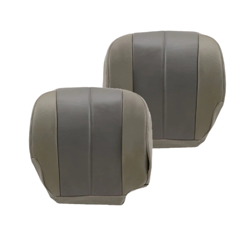 2001 2002 GMC Yukon Denali XL SLT SLE Leather Replacement Seat Cover 2 Tone Gray: Choose From Variation - Auto Seat Replacement
