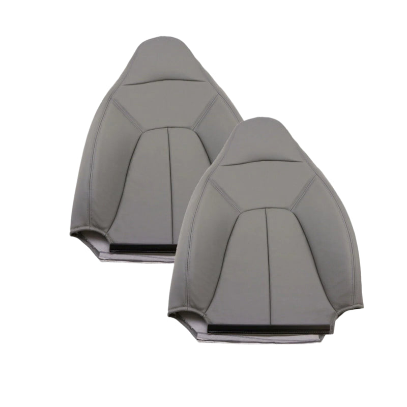 1997 1998 1999 2001 2002 Ford Expedition XLT Eddie Bauer LEATHER Seat Cover Gray - Auto Seat Replacement