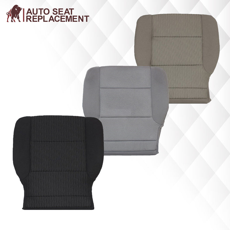2014 2015 2016 2017 2018 2019 Chevy Silverado & GMC Sierra Cloth Fabric Seat Cover Replacement in Dune Tan OR Dark Ash Gray - Auto Seat Replacement