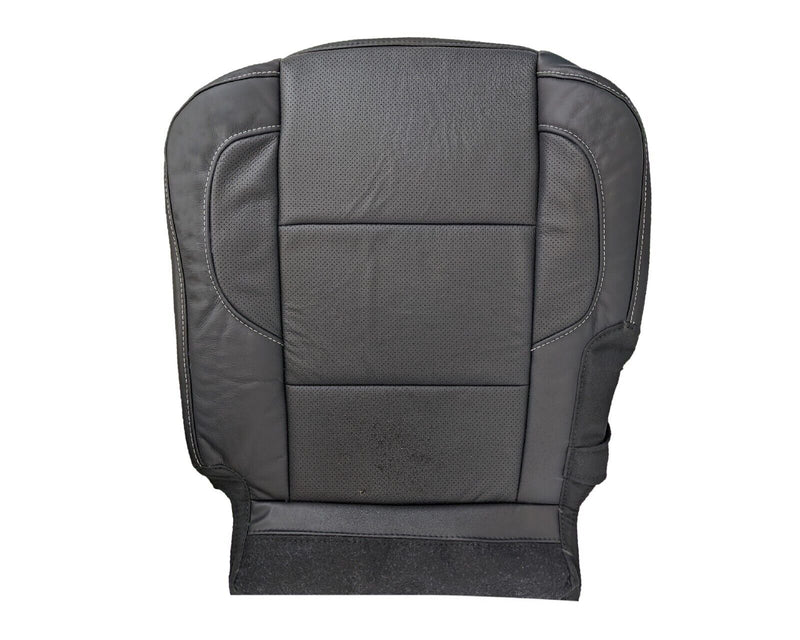 2014 - 2018 GMC Sierra Denali SECOND ROW PERFROATED Bottom in Jet Black Genuine Leather - Auto Seat Replacement