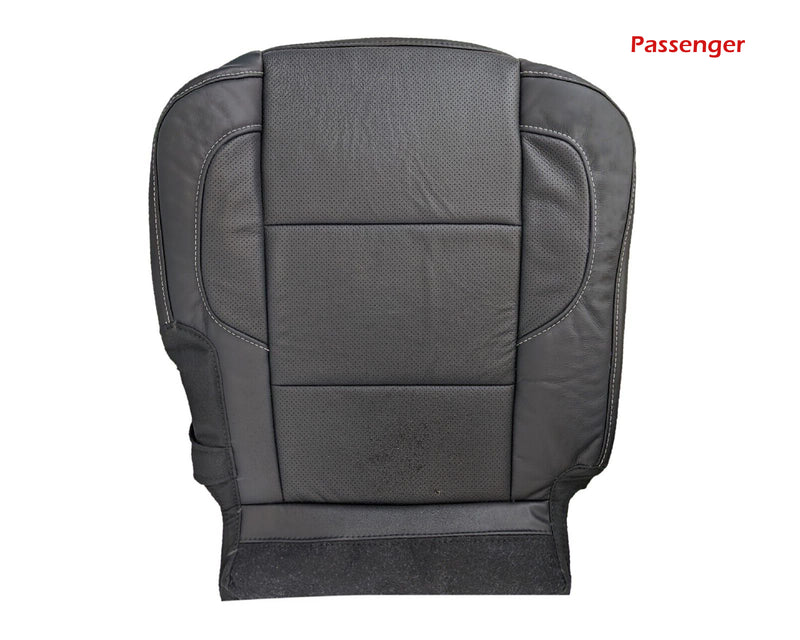2014 - 2018 GMC Sierra Denali SECOND ROW PERFROATED Bottom in Jet Black Genuine Leather - Auto Seat Replacement