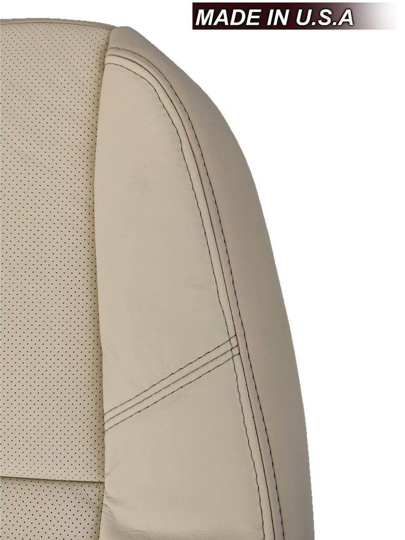 2009 - 2014  Cadillac Escalade Second Row Seat Cover in Light Cashmere Tan (PERFORATED) - Auto Seat Replacement