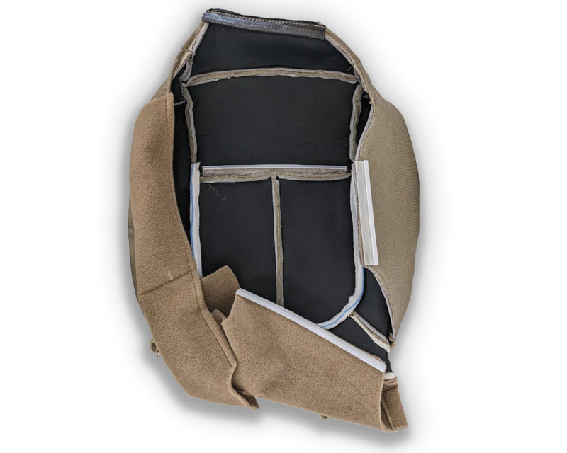 2009 - 2014 Ford F150 XLT Super Duty Tan Cloth Replacement Front Seat Covers - Auto Seat Replacement