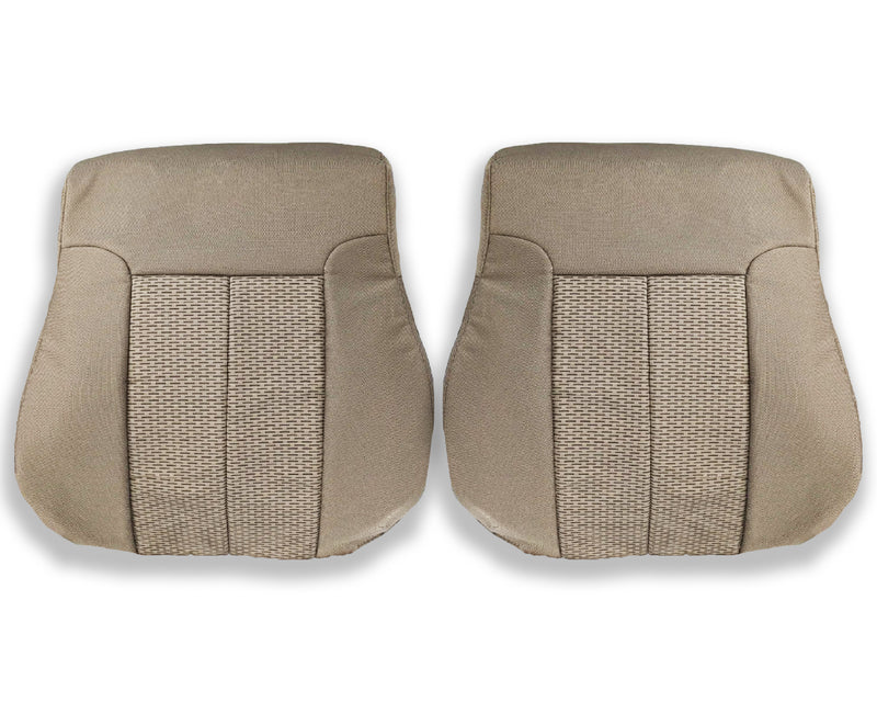 2009 - 2014 Ford F150 XLT Super Duty Tan Cloth Replacement Front Seat Covers - Auto Seat Replacement
