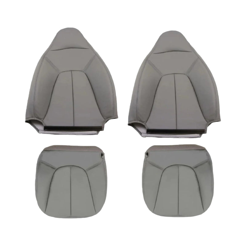 1997 1998 1999 2001 2002 Ford Expedition XLT Eddie Bauer LEATHER Seat Cover Gray - Auto Seat Replacement