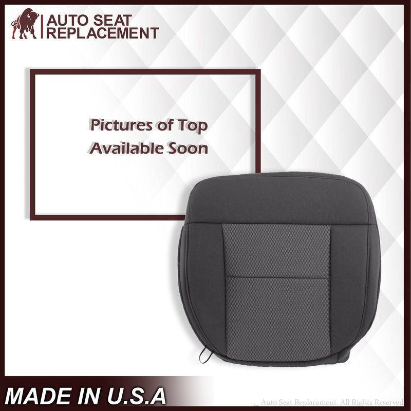 2004 2005 2006 Ford F150 XLT Bottom Seat Cover in Black & Gray Cloth - Auto Seat Replacement