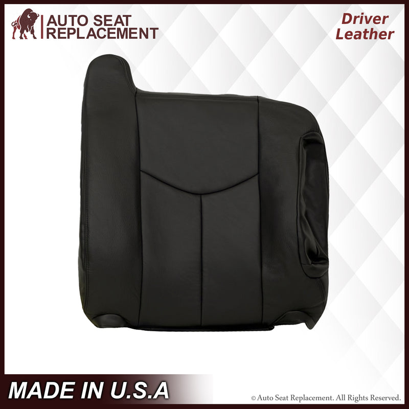 2003-2007 GMC Sierra Seat Cover in Dark Gray: Choose Leather or Vinyl- 2000 2001 2002 2003 2004 2005 2006- Leather- Vinyl- Seat Cover Replacement- Auto Seat Replacement