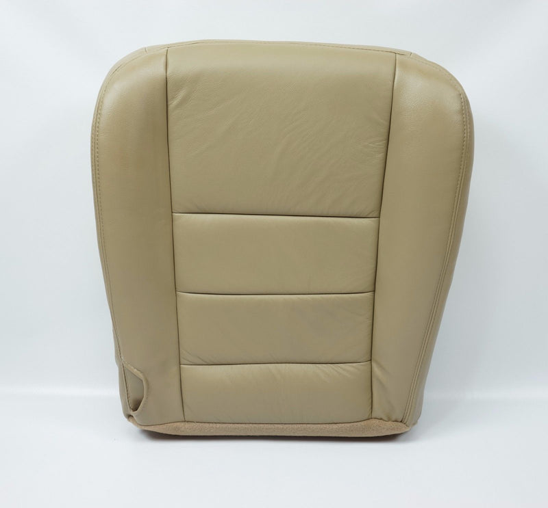 04 05 06 07 Ford F250 F350 Lariat XL XLTFX4 Driver Bottom Leather Seat Cover TAN- 2000 2001 2002 2003 2004 2005 2006- Leather- Vinyl- Seat Cover Replacement- Auto Seat Replacement