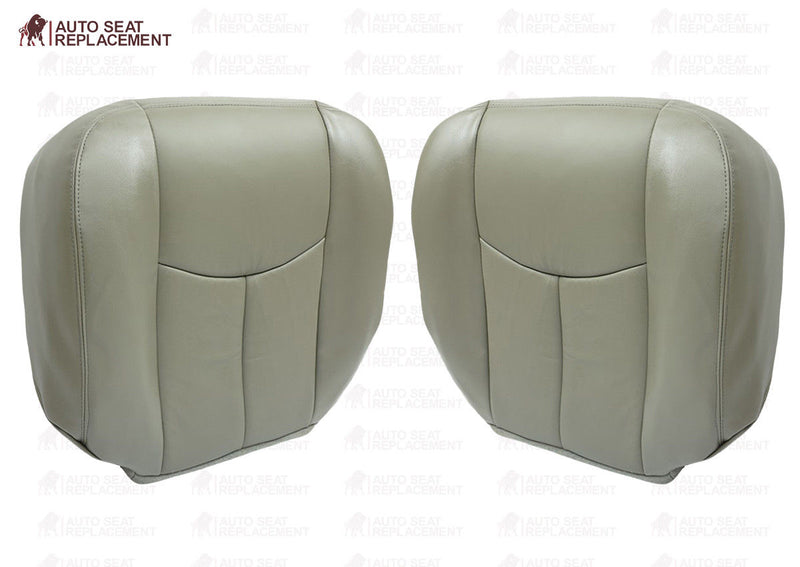 2003 To 2006 Chevy Tahoe Suburban Driver & Passenger Bottom Leather Seat Cover- 2000 2001 2002 2003 2004 2005 2006- Leather- Vinyl- Seat Cover Replacement- Auto Seat Replacement