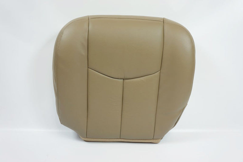 03-07 GMC Sierra 1500 2500 3500,HD Driver & Lean Back LEATHER Seat Cover TAN 522- 2000 2001 2002 2003 2004 2005 2006- Leather- Vinyl- Seat Cover Replacement- Auto Seat Replacement