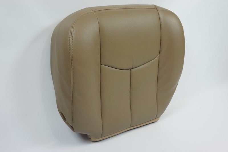 03-07 GMC Sierra 1500 2500 3500 HD Driver Side Bottom LEATHER Seat Cover TAN 522- 2000 2001 2002 2003 2004 2005 2006- Leather- Vinyl- Seat Cover Replacement- Auto Seat Replacement