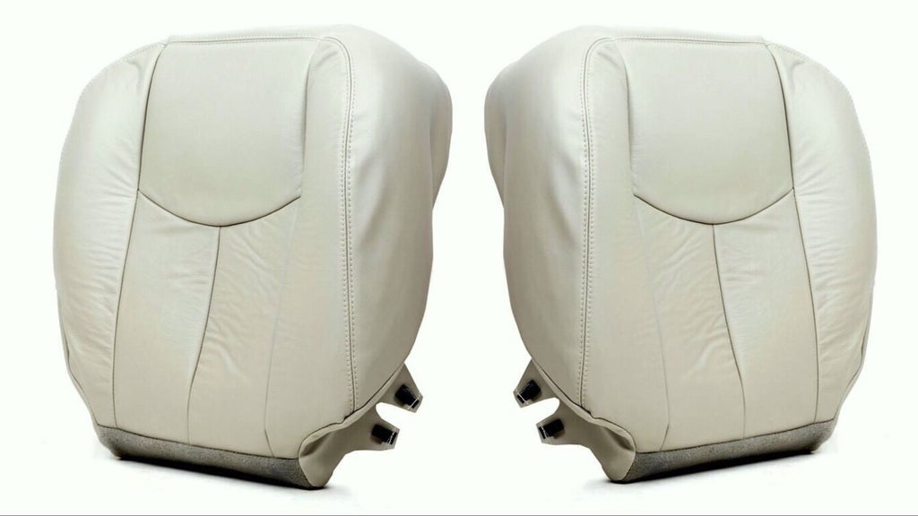 2003 to 2006 Chevy Tahoe Suburban Driver and passenger Bottom Seat Cover Tan#522- 2000 2001 2002 2003 2004 2005 2006- Leather- Vinyl- Seat Cover Replacement- Auto Seat Replacement