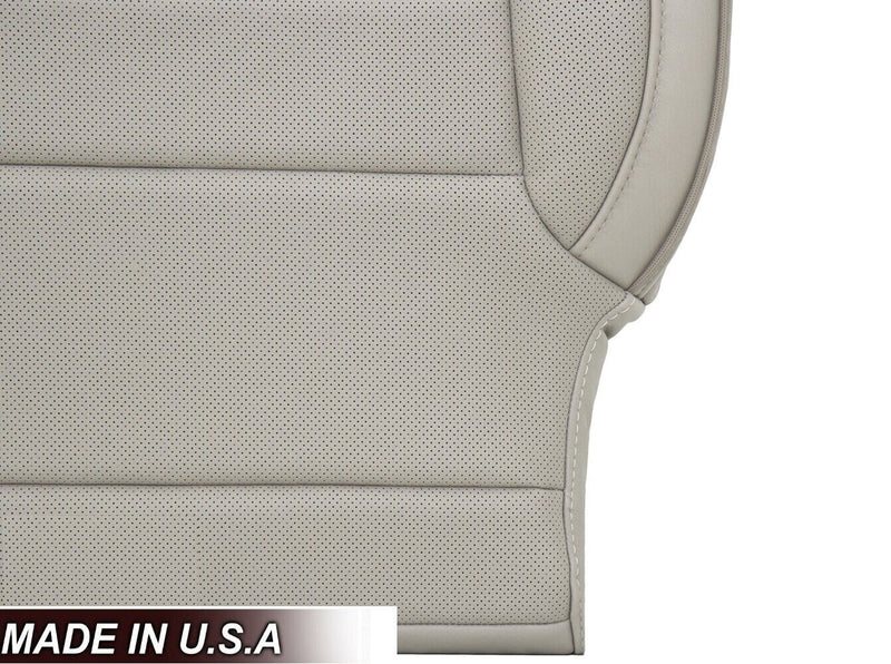 2014 2015 2016 2017 2018 2019 GMC Yukon  Denali Perforated Leather Seat Cover Replacement in Shale Tan