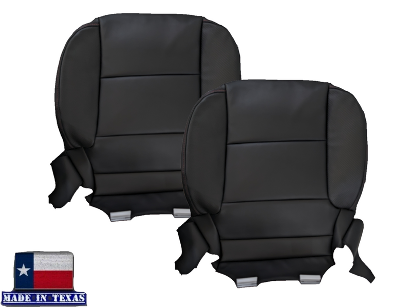 2014 - 2019 GMC Sierra All-Terrain Black Leather Replacement New Front Seat Covers