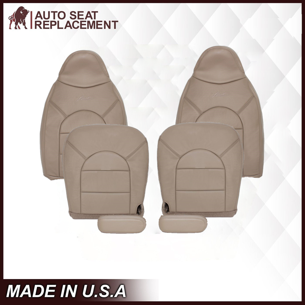 1998-1999 Ford F250 F350 Lariat Super Duty Replacement Seat Cover In Prairie "Tan"