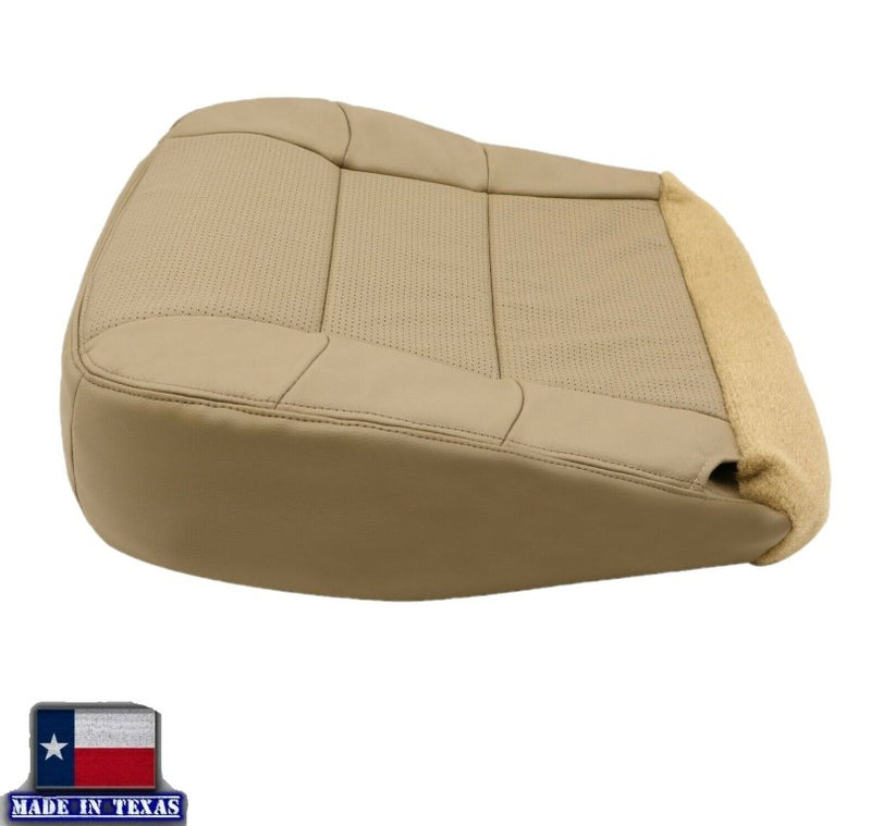 2000 2001 2002 Lincoln Navigator PERFORATED Seat Cover Replacement in Medium Parchment Tan: Choose Leather or Vinyl