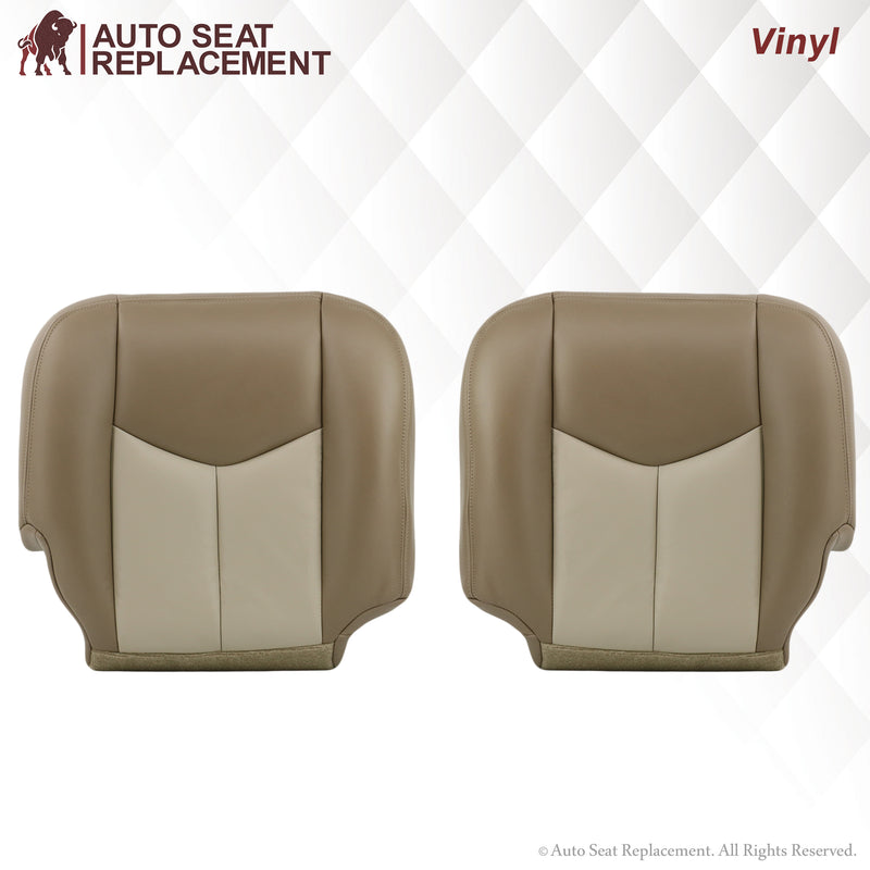 2003-2006 GMC Yukon Denali Seat Cover in 2 Tone Tan: Choose From Variants- 2000 2001 2002 2003 2004 2005 2006- Leather- Vinyl- Seat Cover Replacement- Auto Seat Replacement