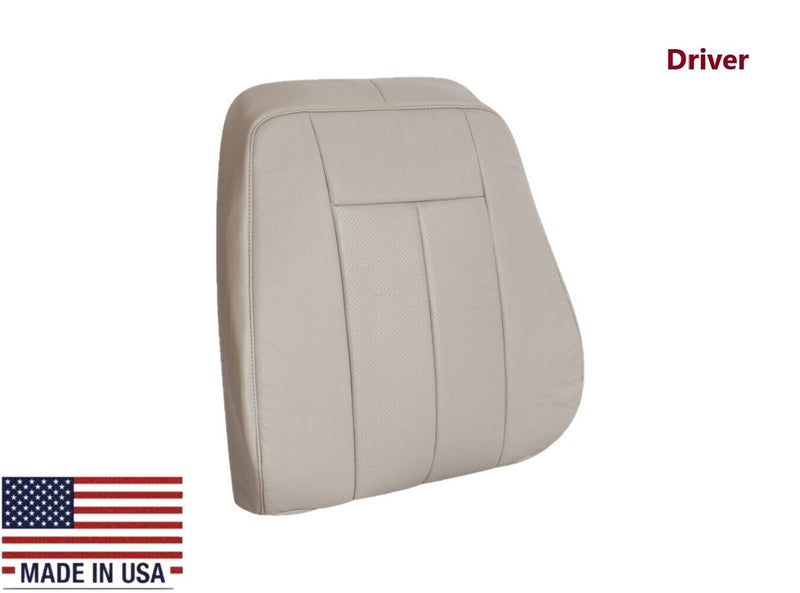 2007-2014 Ford Expedition Eddie Bauer/XLT Driver and Passenger PERFORATED Leather Replacement Seat Cover in GRAY