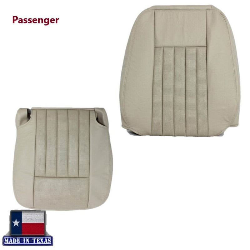 2003 2004 Lincoln Navigator Seat Covers in Light Parchment Tan: Choose Genuine Leather or Vinyl