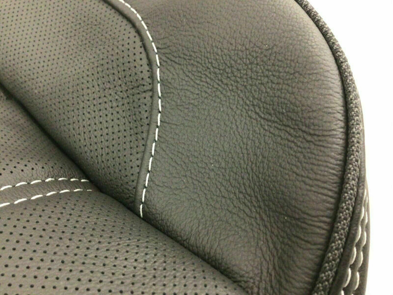 2014 - 2018 GMC Sierra Denali SECOND ROW PERFROATED Bottom in Jet Black Genuine Leather