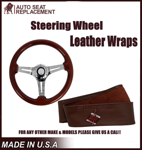 Steering Wheel Leather Wrap/ Covers