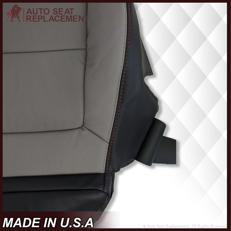 2018 2019 2020 GMC Sierra All Terrain Driver Bottom Leather Seat Cover in Gray