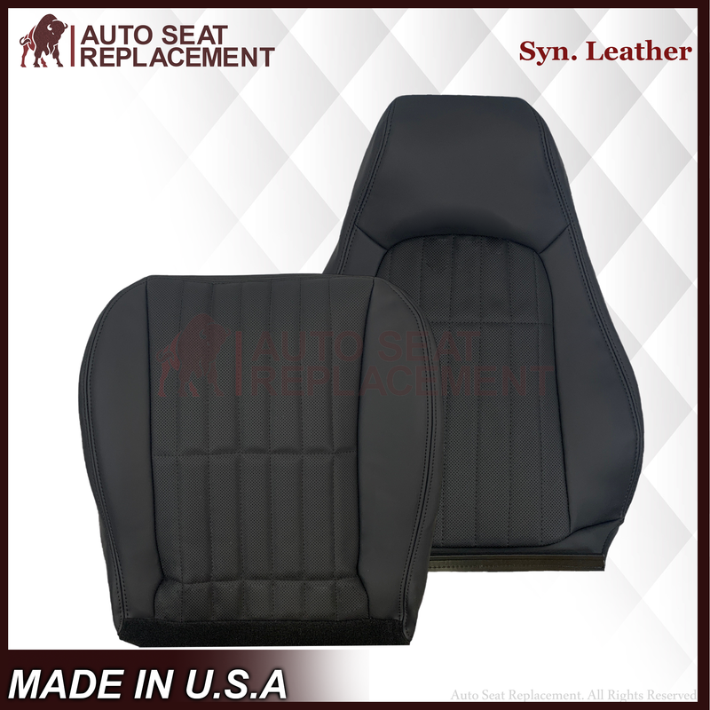 1997-2002 For Chevy Camaro SS Replacement Black Seat Covers In Synthetic Leather - Auto Seat Replacement