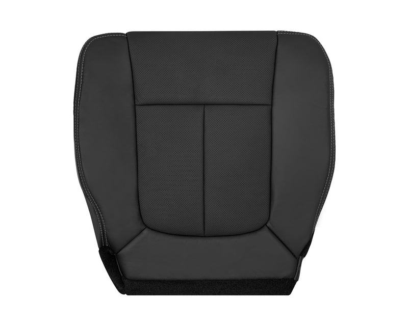 09_14 F150 Driver Top Leather Black Driver Passenger Seat Cushion Cover