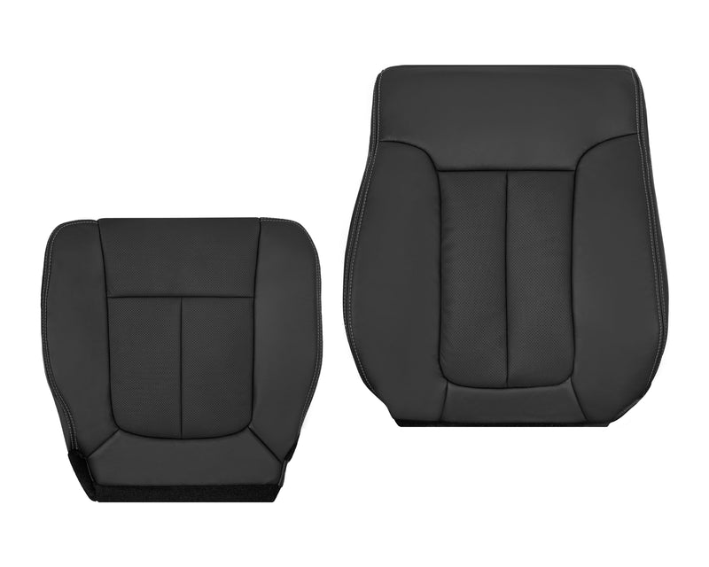 09_14 F150 Driver Top Leather Black Seat Cushion Cover