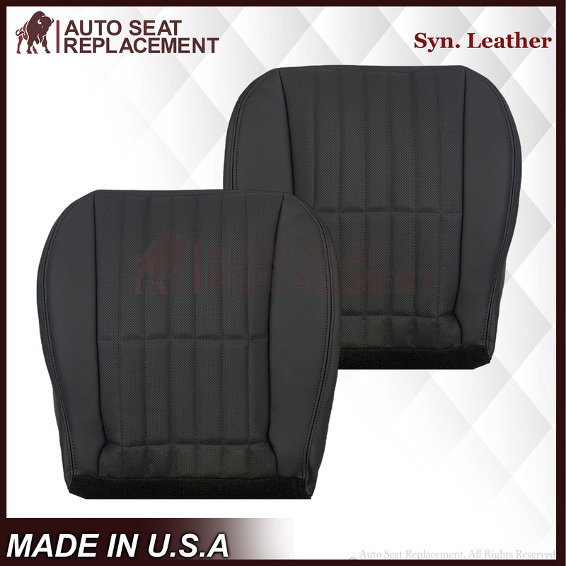 1997-2002 For Chevy Camaro SS Replacement Black Seat Covers In Synthetic Leather - Auto Seat Replacement