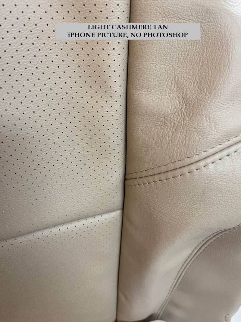 2007-2014 Chevy Silverado Suburban Tahoe Perforated Seat Cover in Light Cashmere Tan: Choose From Variation