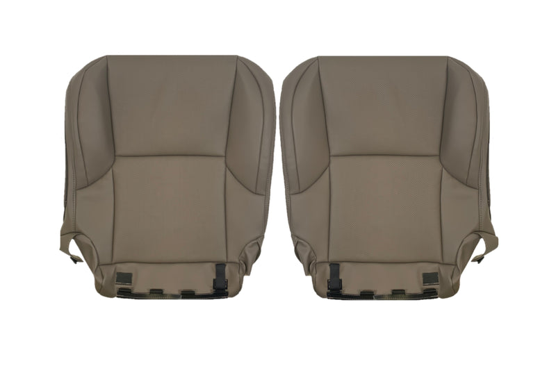 2010-2013 Lexus GX460 Replacement Perforated Synthetic Leather Top or Bottom Seat Cover: Dark Tan Perforated - Auto Seat Replacement