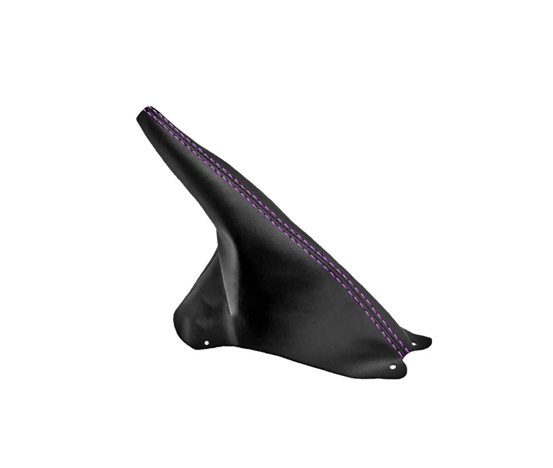 1994-2004 FORD MUSTANG GT-2001 Bullitt Black Genuine Leather Parking Brake Boot Cover - Auto Seat Replacement