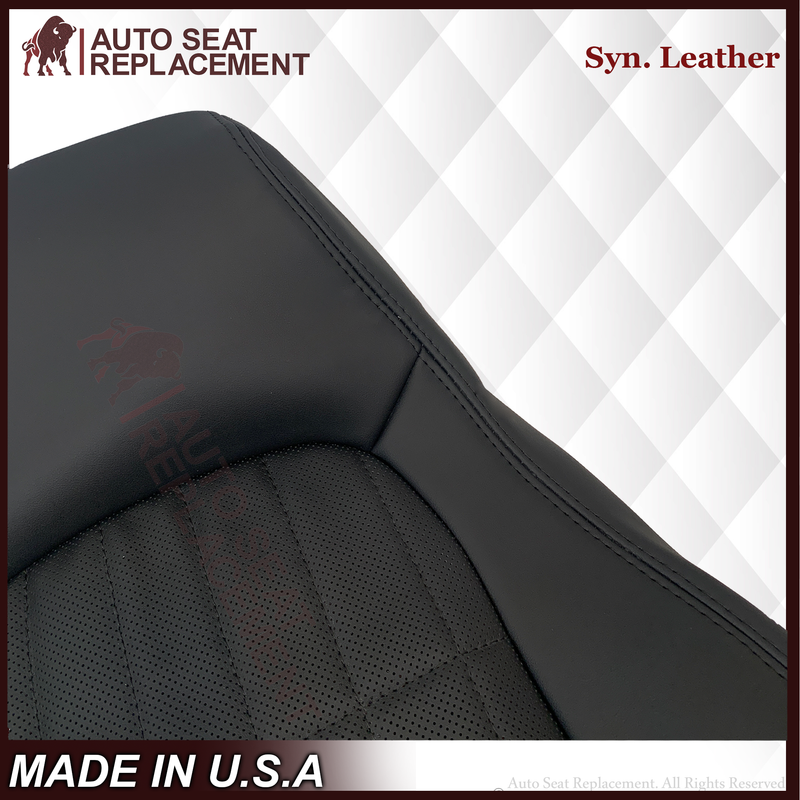 1997-2002 For Chevy Camaro SS Replacement Black Seat Covers In Synthetic Leather - Auto Seat Replacement