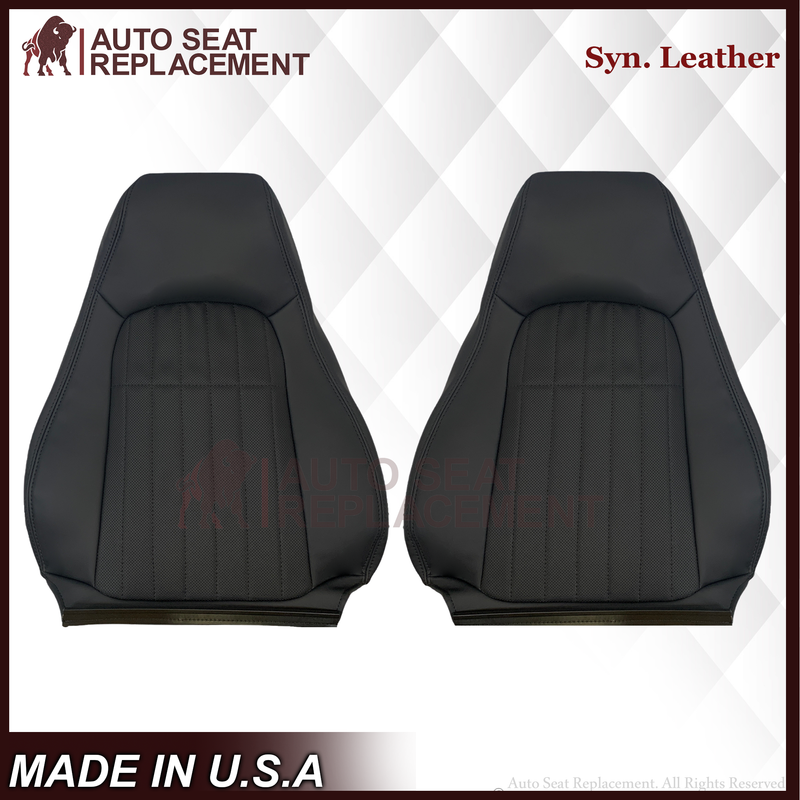 1997-2002 For Chevy Camaro SS Replacement Black Seat Covers In Synthetic Leather - Auto Seat Replacement