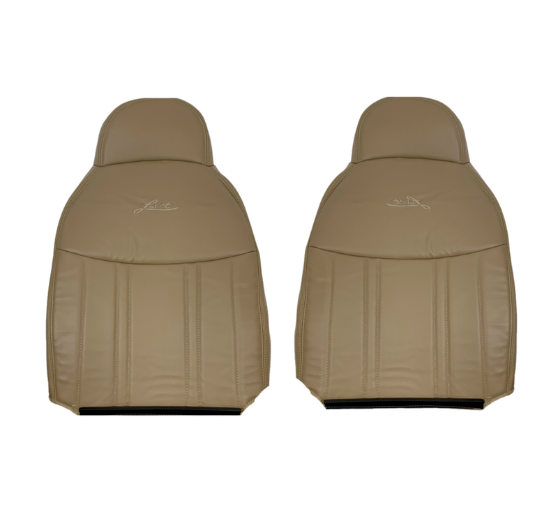 1997-1998 Ford F150 Lariat XLT 60/40 SPLIT Seat Cover in Prairie Tan: Choose Leather or Vinyl - Auto Seat Replacement