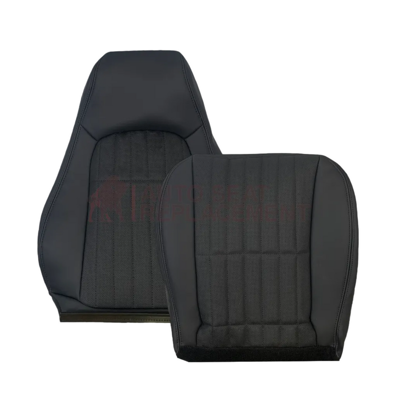 1997-2002 Chevy Camaro Black Leather Seat Covers 