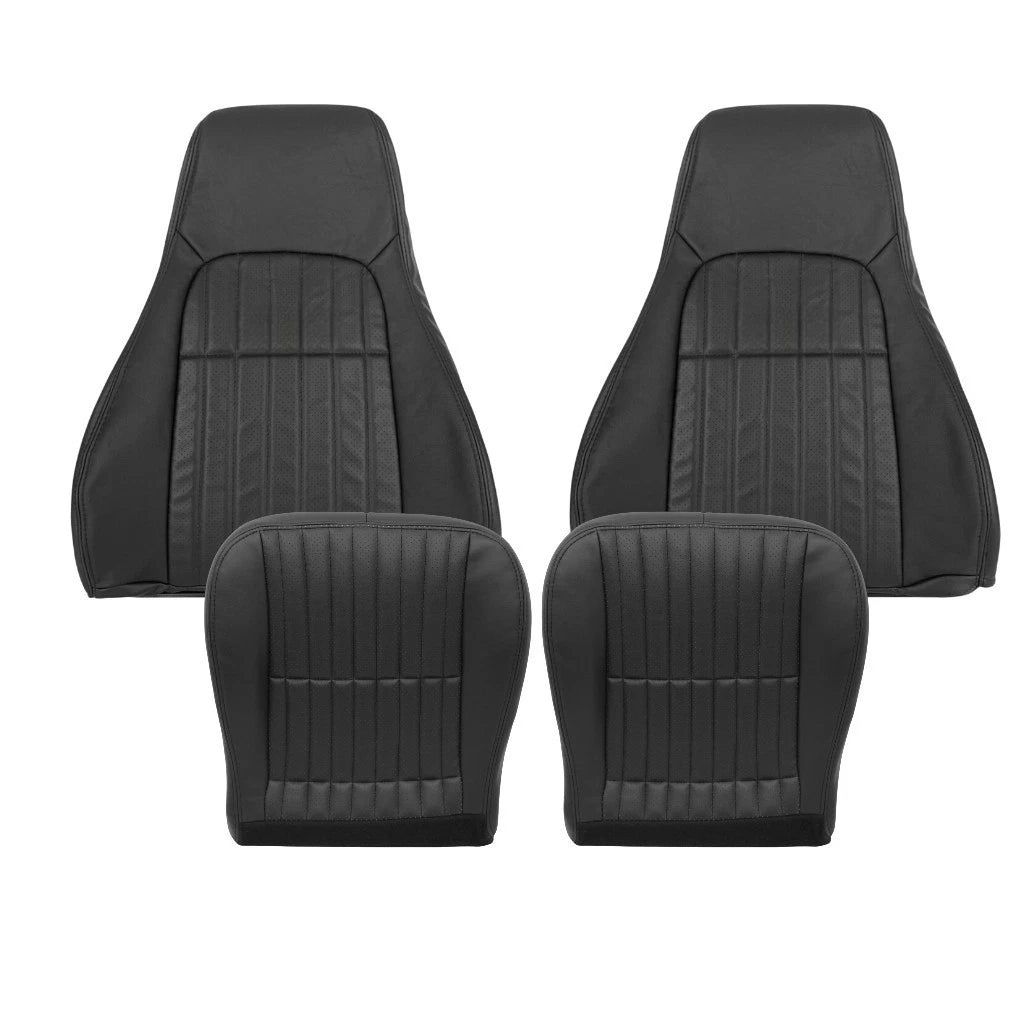 1997-2002 For Chevy Camaro SS Replacement Black Seat Covers In Synthetic Leather