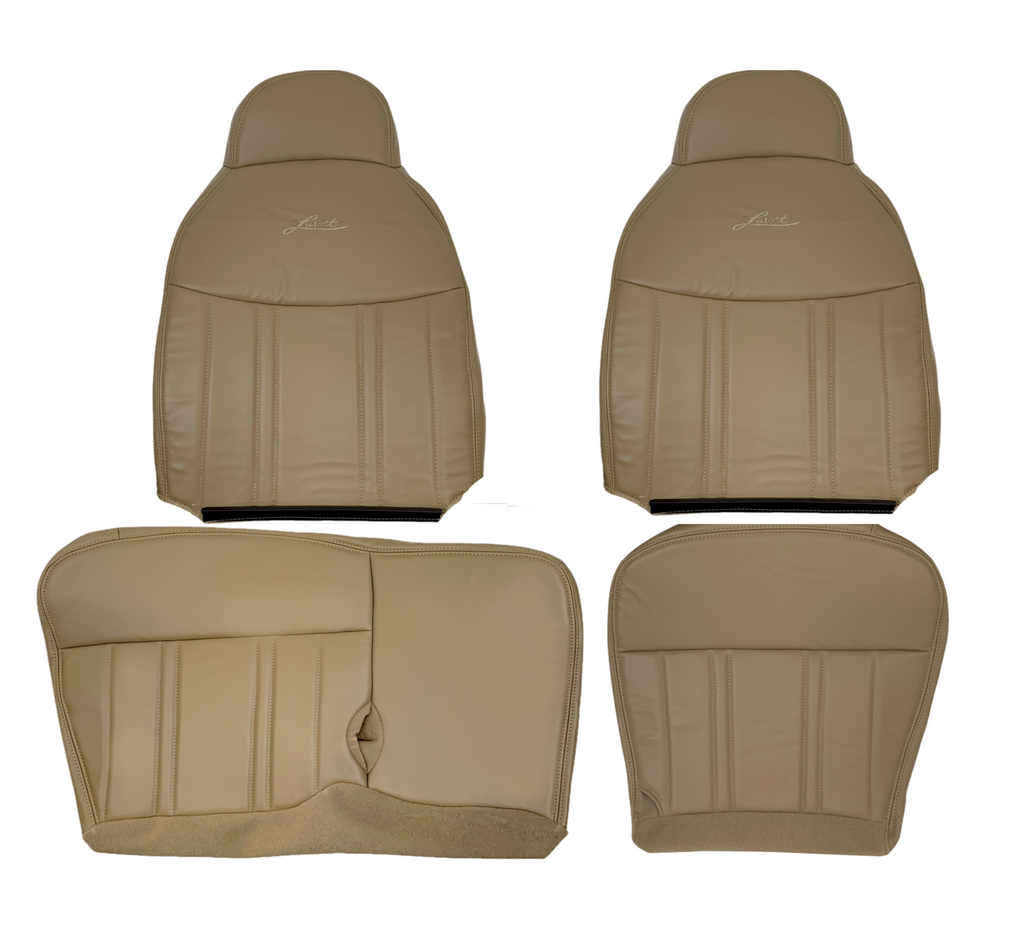 1997-1998 Ford F150 Lariat XLT 60/40 SPLIT Seat Cover in Prairie Tan: Choose Leather or Vinyl - Auto Seat Replacement