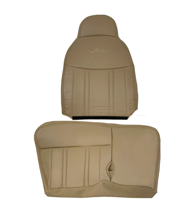 1997_1998 Ford F150 Lariat XLT 60/40 SPLIT Seat Cover in Prairie Tan: Choose Leather or Vinyl - Auto Seat Replacement