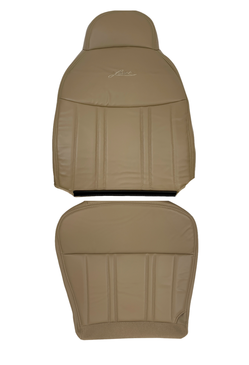 1997-1998 Ford F150 Lariat XLT 60/40 SPLIT Seat Cover in Prairie Tan: Choose Leather or Vinyl - Auto Seat Replacement