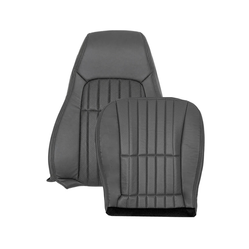 1997_2002 For Chevy Camaro SS Replacement Seat Covers In Synthetic Leather In Dark Gray