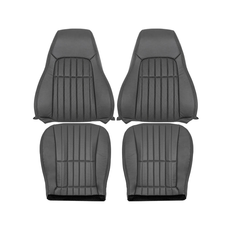 1997_2002 For Chevy Camaro SS Replacement Seat Covers In Synthetic Leather Dark Gray