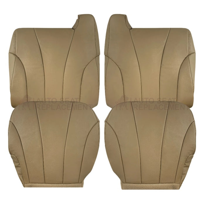 1999 2000 2001 2002 gmc Sierra Silverado wt work truck tan seat cover replacement Driver Bottom Top Lean back Cushion Lower Passenger