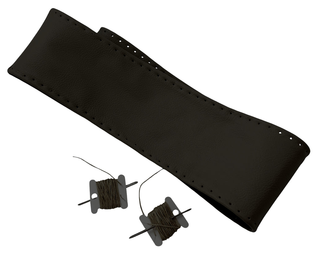 steering wheel cover wrap for 1999 2000 2001 2002 2003 2004 f250 f350 f-250 f-350 lariat in black leather