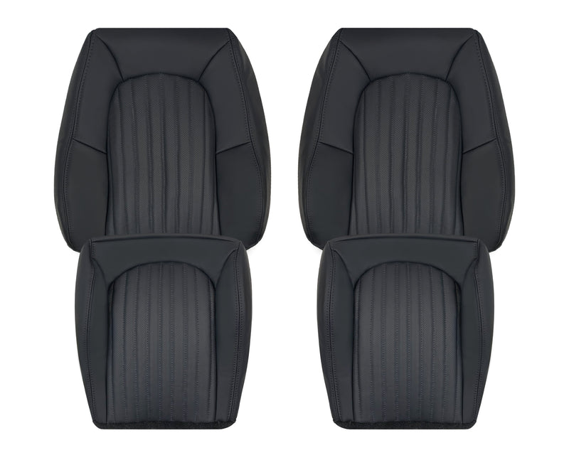 1999-2004 Ford Mustang 2001 Bullitt Replacement Seat Covers In Ebony Black