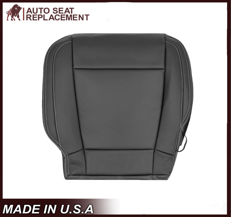 2015-2017 Ford F150 Lariat Charcoal Black Replacement Seat Covers in Leather or Synthetic Leather (Vinyl)